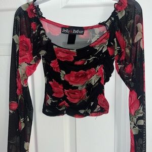 Off the shoulder crop top